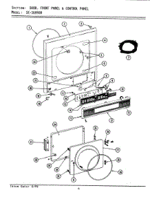 07 - Door, Front Panel & Control Panel parts for Maytag Washer Dryer Combo SG9900 from AppliancePartsPros.com