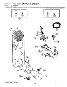 10 - Inlet Duct, Gas Valve & Ext. (Sg9900) parts for Maytag Washer Dryer Combo SG9900 from AppliancePartsPros.com