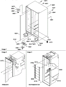 02 - Cabinet Parts parts for Amana Refrigerator SGD22TW / P1303510W W from AppliancePartsPros.com