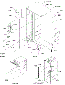 02 - Cabinet Parts parts for Amana Refrigerator SGD26VW / P1315208W W from AppliancePartsPros.com