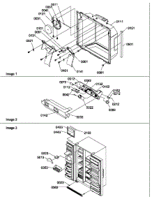 06 - Ice & Water Cav / Elec Brkt / & Toe Grille parts for Amana Refrigerator SGD521SBL / P1197102W L from AppliancePartsPros.com