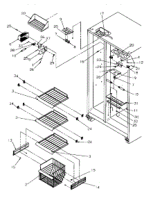 07 - Fz Shelving And Ref Light parts for Amana Refrigerator SGD521SBW / P1197101W W from AppliancePartsPros.com