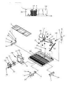 10 - Machine Compartment parts for Amana Refrigerator SGD521SBW / P1197101W W from AppliancePartsPros.com