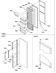 10 - Ref Door parts for Amana Refrigerator SGD521SW / P1197103W W from AppliancePartsPros.com
