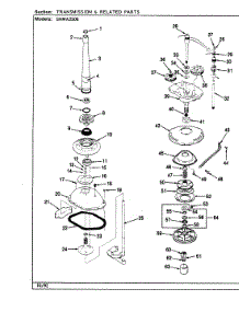 03 - Transmission (Orig. - Rev. D) parts for Hoover Washer SHWA2506A from AppliancePartsPros.com