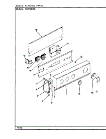 02 - Control Panel (Orig. - Rev. D) parts for Hoover Washer SHWA2506W from AppliancePartsPros.com