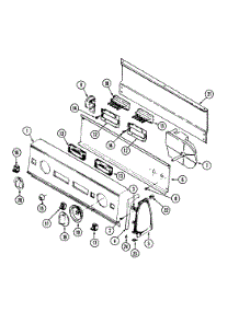 02 - Control Panel parts for Hoover Washer SHWA2507V from AppliancePartsPros.com