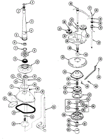 05 - Transmission parts for Hoover Washer SHWA2507V from AppliancePartsPros.com