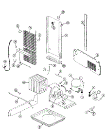 11 - Unit Compartment & System parts for Admiral Refrigerator SILVER22 from AppliancePartsPros.com