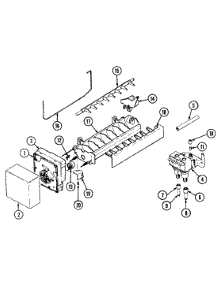 09 - Ice Maker parts for Admiral Refrigerator SILVER24 from AppliancePartsPros.com