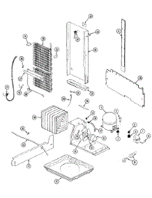 11 - Unit Compartment & System parts for Admiral Refrigerator SILVER24 from AppliancePartsPros.com