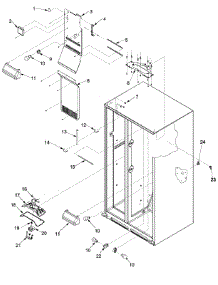 05 - Evap Fan Assy And Lights parts for Maytag Refrigerator SK525-2W / PSK525200W0 from AppliancePartsPros.com