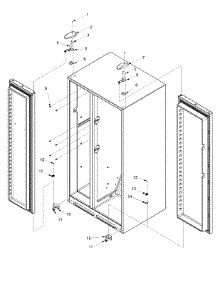 10 - Hinges parts for Maytag Refrigerator SK535-2 / PSK535062W0 from AppliancePartsPros.com