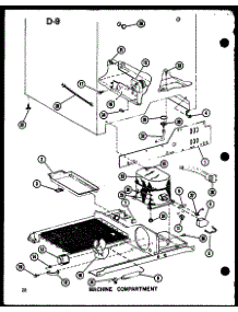 05 - Machine Compartment parts for Amana Refrigerator SKI22F-A / P7540011W A from AppliancePartsPros.com