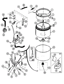 07 - Tub parts for Maytag Washer Dryer Combo SL10AN-A01 from AppliancePartsPros.com