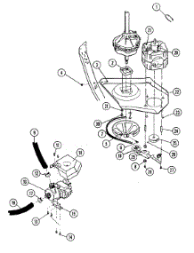 05 - Motor-Washer (Sl10an-A02 & A03) parts for Maytag Washer Dryer Combo SL10AN-A02 from AppliancePartsPros.com