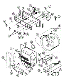 03 - Control Panel & Tumbler parts for Maytag Washer Dryer Combo SL10AN-A03 from AppliancePartsPros.com