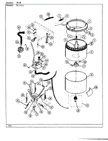 05 - Tub parts for Maytag Washer Dryer Combo SL11AA from AppliancePartsPros.com