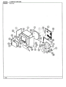 02 - Cabinet-Dryer parts for Maytag Washer Dryer Combo SL11AN from AppliancePartsPros.com