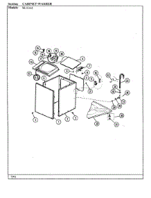 03 - Cabinet-Washer parts for Maytag Washer Dryer Combo SL11AN from AppliancePartsPros.com