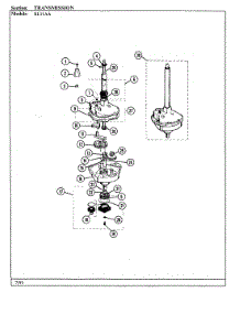 06 - Transmission parts for Maytag Washer Dryer Combo SL11AN from AppliancePartsPros.com