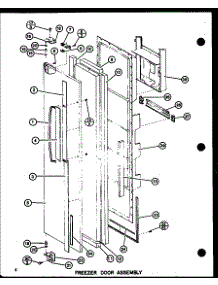 05 - Fz Door Assy parts for Amana Refrigerator SL22G / P7745508W from AppliancePartsPros.com