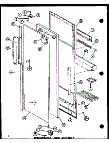 10 - Ref Door Assy parts for Amana Refrigerator SL25GL / P7745509W L from AppliancePartsPros.com