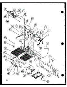 11 - Machine Compartment Tecumseh Compressor parts for Amana Refrigerator SLD25MPL / P1121106W L from AppliancePartsPros.com