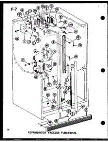 12 - Ref Fz Functional parts for Amana Refrigerator SLDI25F / P7642101W from AppliancePartsPros.com