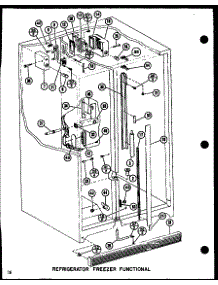 12 - Ref Fz Functional parts for Amana Refrigerator SLDI25GL / P7642105W L from AppliancePartsPros.com
