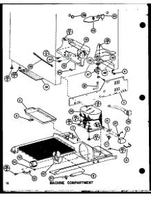 07 - Machine Compartment parts for Amana Refrigerator SLI22F1L / P7700013W L from AppliancePartsPros.com