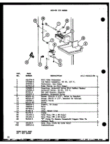 02 - Add On Ice Maker parts for Amana Refrigerator SLI22F1-L / P7700009W L from AppliancePartsPros.com