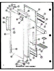 09 - Ref Door Assy parts for Amana Refrigerator SLI22F1-L / P7700009W L from AppliancePartsPros.com