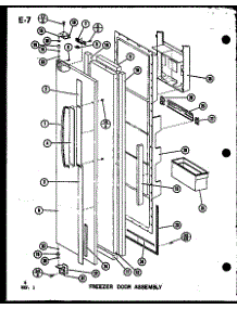 03 - Fz Door Assy parts for Amana Refrigerator SLI22F-L / P7540012W L from AppliancePartsPros.com