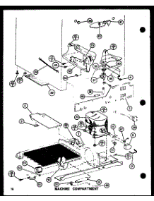 07 - Machine Compartment parts for Amana Refrigerator SLI25GL / P7745510W L from AppliancePartsPros.com