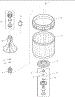 01 - Agitator, Drive Bell, Washtub And Hub