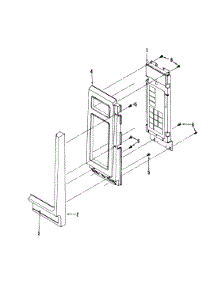 02 - Control Panel parts for Magic Chef Microwave SM10P14B from AppliancePartsPros.com