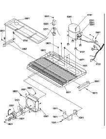08 - Machine Compartment parts for Amana Refrigerator SM22TBL / P1190212W L from AppliancePartsPros.com