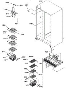 06 - Fz Shelves And Light parts for Amana Refrigerator SM22TBW / P1190215W W from AppliancePartsPros.com