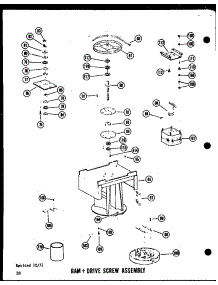 04 - Ram + Drive Screw Assy parts for Amana Compactor SMC-1-C / P1801105T C from AppliancePartsPros.com