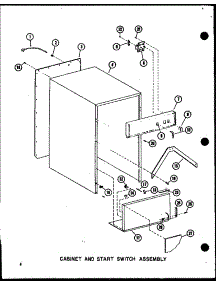 02 - Cabinet And Start Switch Assy parts for Amana Compactor SMCD-2B-AG / P1801116T G from AppliancePartsPros.com