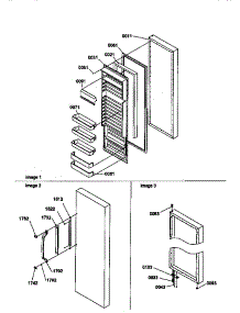 10 - Ref Door parts for Amana Refrigerator SMD21TBW / P1193911W W from AppliancePartsPros.com
