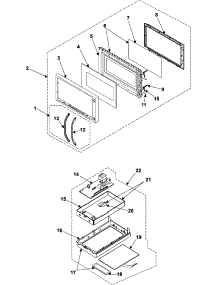 02 - Control Panel / Door Assembly parts for Samsung Microwave SMH7150CE from AppliancePartsPros.com