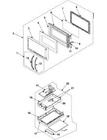 02 - Control Panel / Door Assembly parts for Samsung Microwave SMH7150CE/XAA from AppliancePartsPros.com