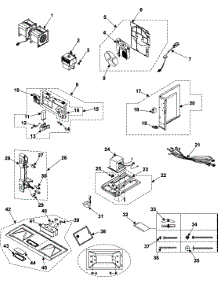 03 - Internal Controls / Latch Asy / Base parts for Samsung Microwave SMH7150CE/XAA from AppliancePartsPros.com