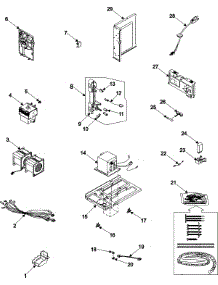 04 - Internal Controls / Latch parts for Samsung Microwave SMH7159BC from AppliancePartsPros.com