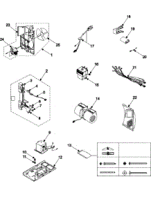 03 - Internal Control / Latch Asy / Base parts for Samsung Microwave SMH7175CC from AppliancePartsPros.com