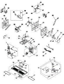 03 - Internal Controls / Latch Asy / Base parts for Samsung Microwave SMV9165SC from AppliancePartsPros.com