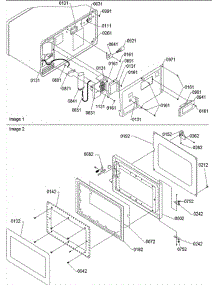 04 - Electrical Components / Door parts for Amana Microwave SNAC8LW / P1301001M from AppliancePartsPros.com