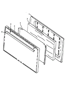 06 - Oven Door Assy parts for Amana Range SNE26AA / P1142496N from AppliancePartsPros.com